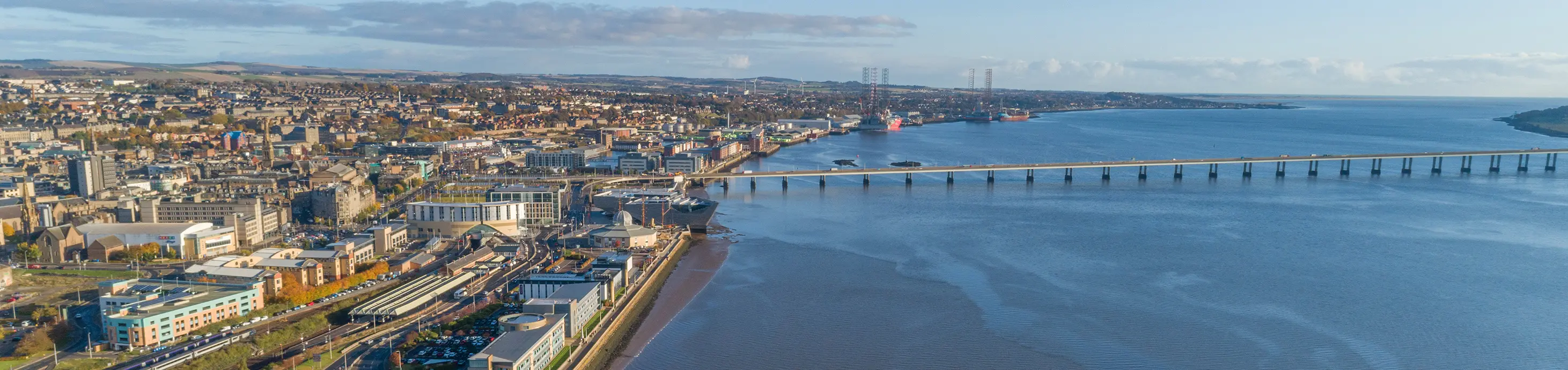City of Dundee aerial view