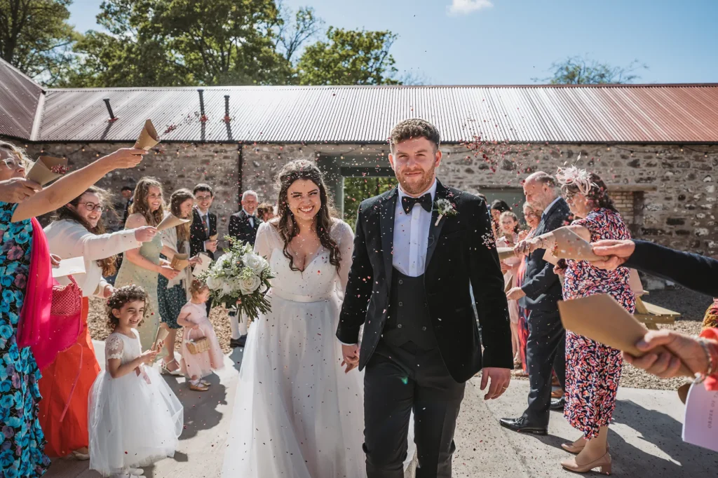 Many congratulations to the very first couple to marry at the newly opened Kinclune Steading - Sam Pitt Photography