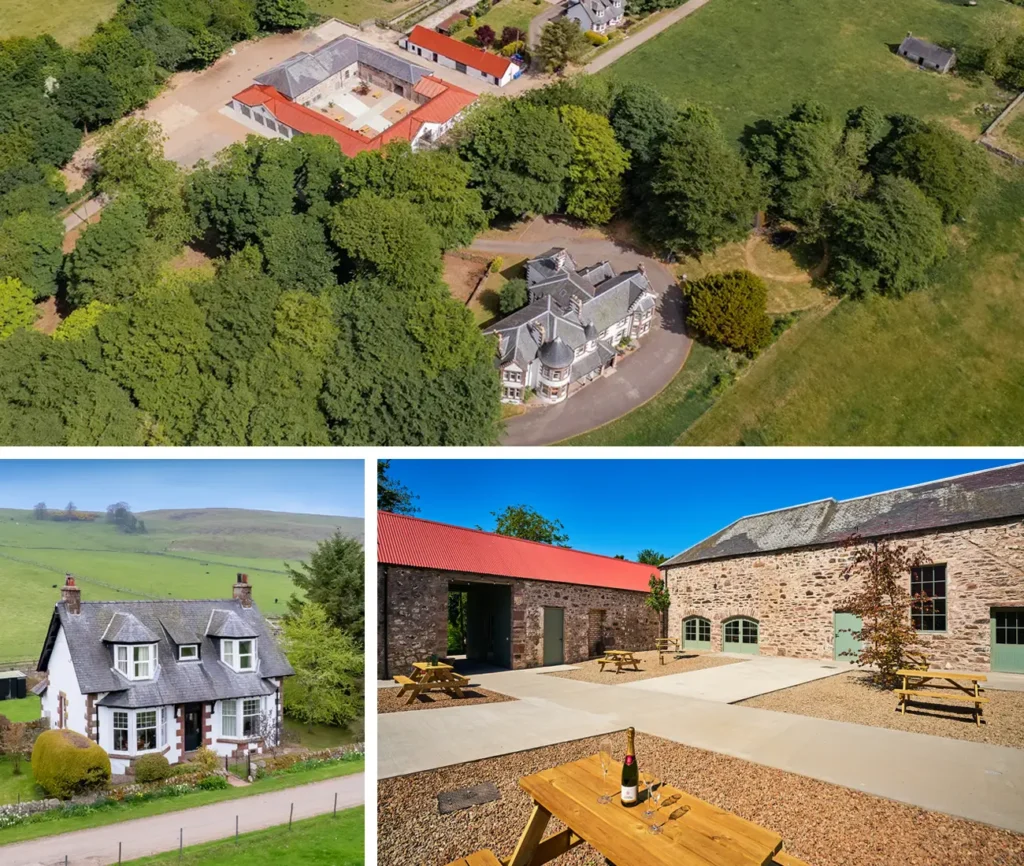 Kinclune Estate with accommodation for 28 guests across 4 properties in the Angus Glens