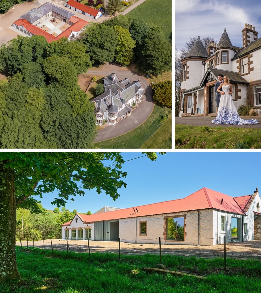 Kinclune House and Victorian Courtyard Steading wedding venue in Angus