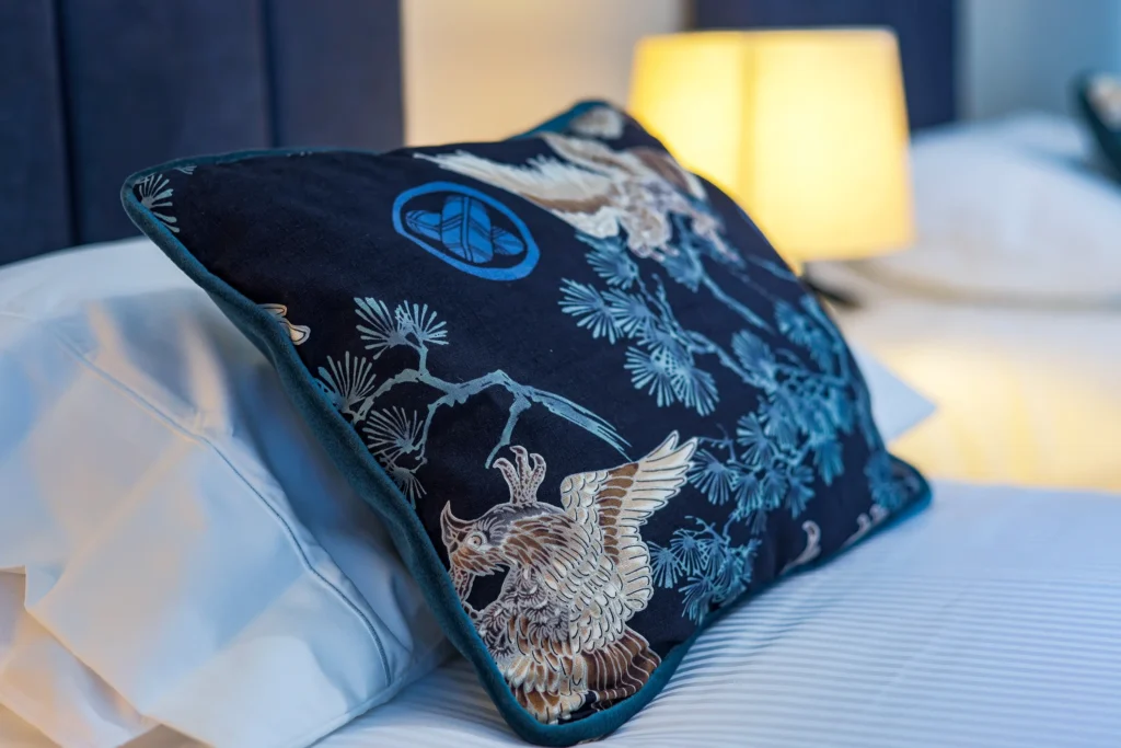 Kinclune House annex handmade cushions