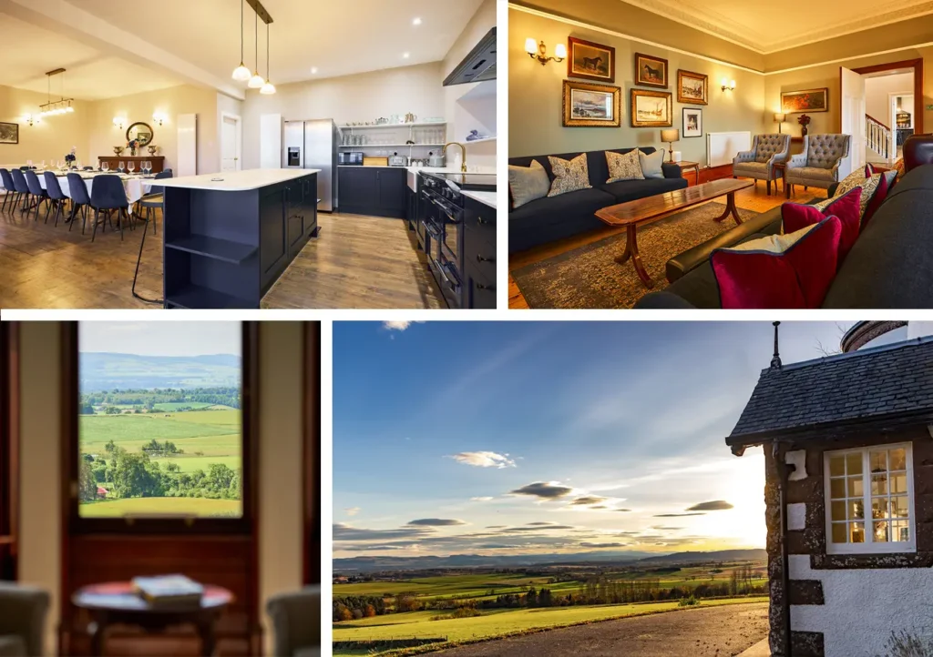 Magnificent Kinclune house is perfect for group stays, along with 3 other properties on Kinclune Estate