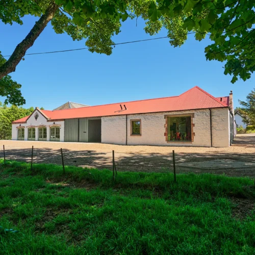 The stunning, newly restored Kinclune Steading with 2 event spaces, a courtyard and 2 cottages
