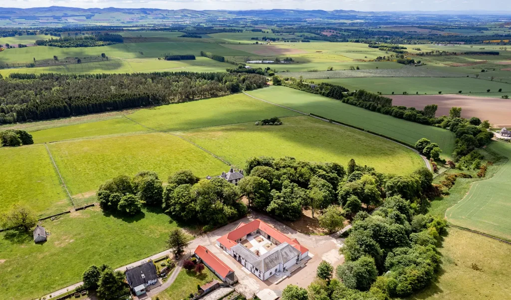 Kinclune House & Estate in the Angus Glens, surrounded by miles of stunning Scottish countryside.